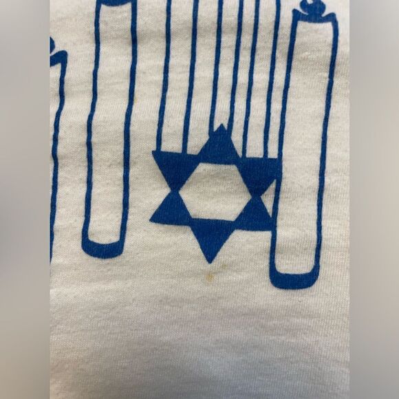 VINTAGE Jewish Temple Samu-el A Feeling Of Belonging T-shirt Women Small USA 90s - Picture 5 of 9